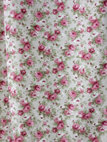 ZASŁONA VINTAGE SHABBY CHIC ROSES SZER.130CM