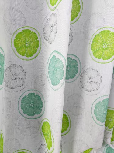ZASŁONA DEKORACYJNA ETAMINA NOWOCZESNA CYTRYNY SZER.130CM