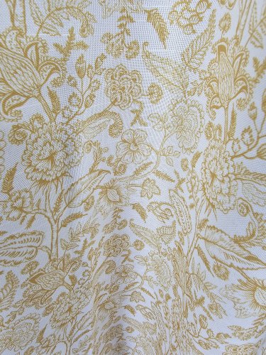 ZASŁONA OXFORD ŻÓŁTE KWIATUSZKI SZER.140cm