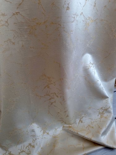 ZASŁONA  EKSKLUZYWNA MARMUR BIAŁYZŁOTO ECRU SZER.140CM
