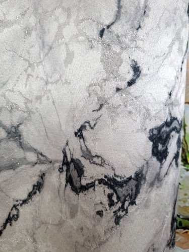 ZASŁONA EKSKLUZYWNA MARMUR GRANIT SREBRO SZER.140CM