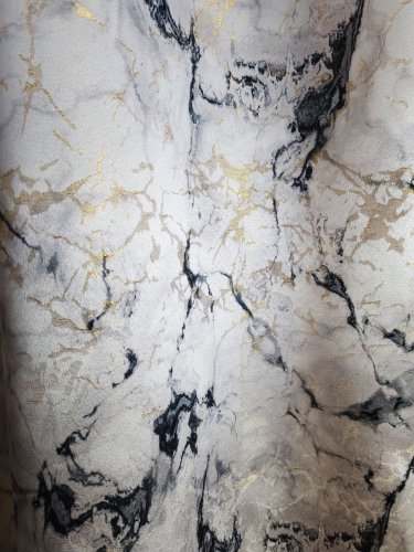 ZASŁONA EKSKLUZYWNA MARMUR GRANIT ZŁOTO SZER.140CM