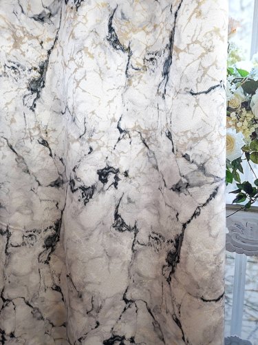 ZASŁONA EKSKLUZYWNA MARMUR GRANIT ZŁOTO SZER.140CM