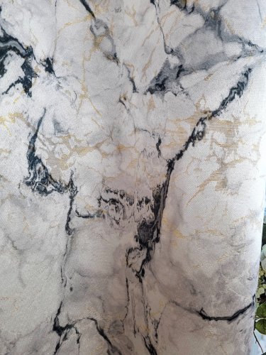 ZASŁONA EKSKLUZYWNA MARMUR GRANIT ZŁOTO SZER.140CM