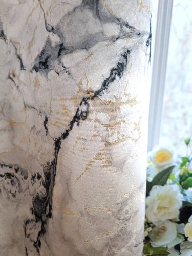 ZASŁONA EKSKLUZYWNA MARMUR GRANIT ZŁOTO SZER.140CM