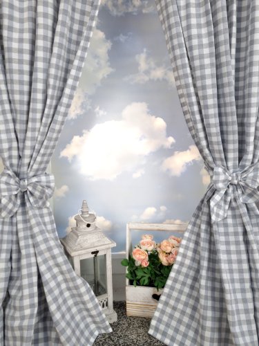 ZASŁONA SZARA KRATA OBUSTRONNA SZER.130CM