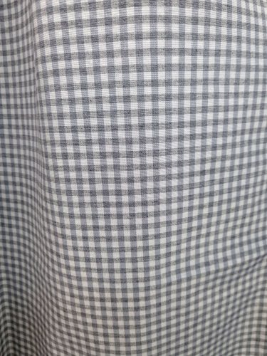 ZASŁONA SZARA KRATECZKA VICHY OBUSTRONNA SZER.130CM