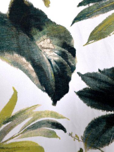 ZASŁONA LIŚCIE ZIELONY  SZER.140cm