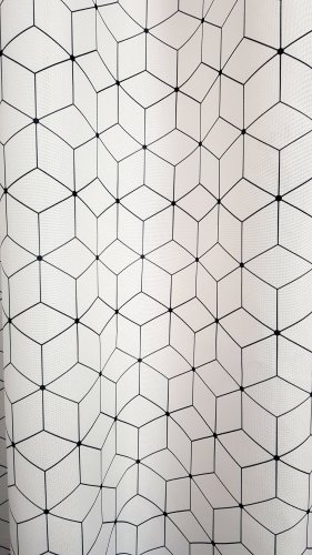 ZASŁONA BIAŁA MOZAIKA  SZER.140cm