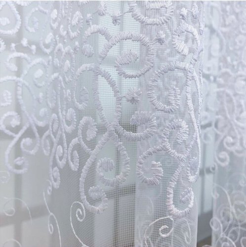 FIRANA MARKIZETA TIUL HAFT JAK GIPIURA 280CM