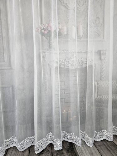 FIRANA NATURAL TYLKO DÓŁ HAFT MIMI 280CM