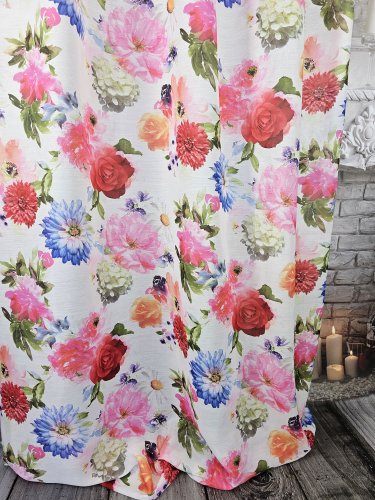 Firana etamina ogrody szer.140cm