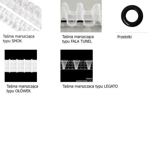 ZASŁONY GLAMOUR BRĄZOWY  DO 300CM