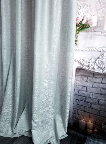 Zasłony glamour biały szary  do 300cm