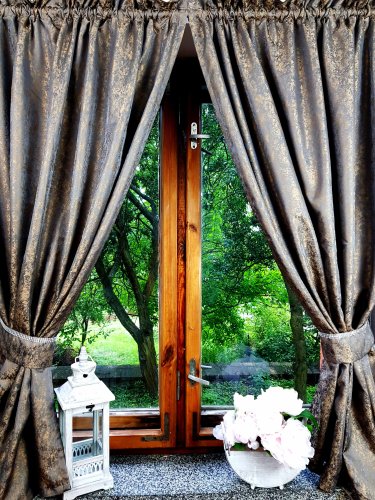 ZASŁONY GLAMOUR BRĄZOWY  DO 300CM