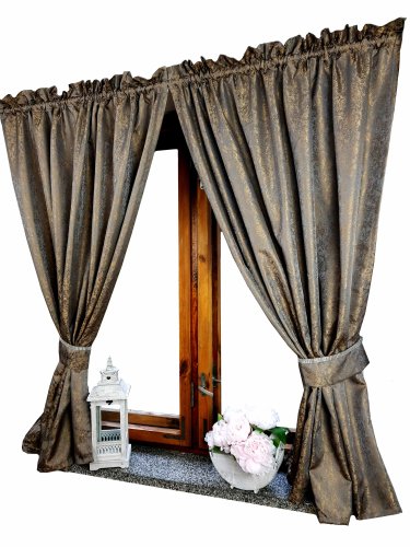 ZASŁONY GLAMOUR BRĄZOWY  DO 300CM
