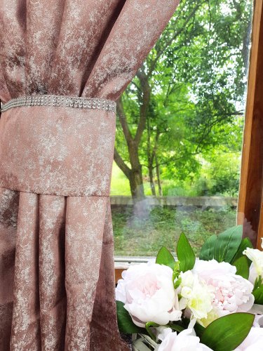 ZASŁONY GLAMOUR RÓŻOWY  DO 300CM