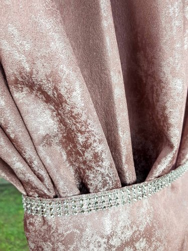 ZASŁONY GLAMOUR RÓŻOWY  DO 300CM