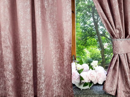 ZASŁONY GLAMOUR RÓŻOWY  DO 300CM