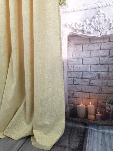 ZASŁONA ZŁOTA GLAMOUR SZER.130cm
