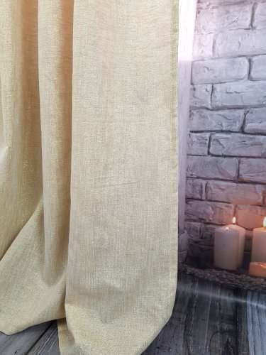 ZASŁONA ZŁOTA GLAMOUR SZER.130cm