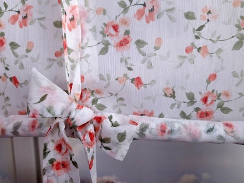 ROLETA TUBKA ETAMINA  POMARAŃCZONY KWIAT