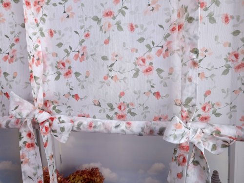 Roleta tubka etamina  pomarańczony kwiat