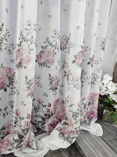 FIRANA ETAMINA ROSE GARDEN DÓŁ 295CM