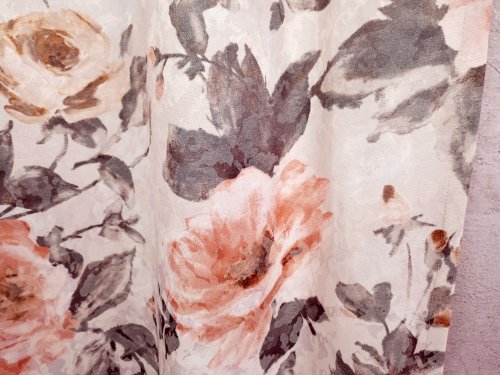 ZASŁONA RÓŻE BRĄZOWE SZER.140cm