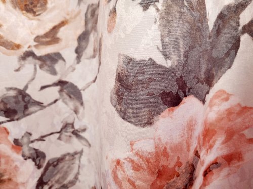 ZASŁONA RÓŻE BRĄZOWE SZER.140cm