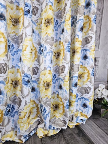 ZASŁONY KWIAT WIOSNA  DO 130-280CM