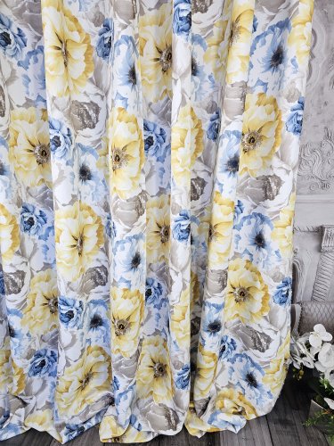 ZASŁONY KWIAT WIOSNA  DO 130-280CM