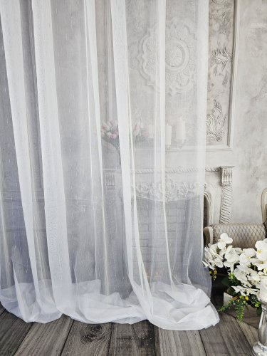 FIRANA NATURAL NITKA SREBRNA PION 300CM