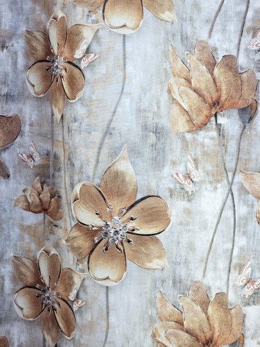 ZASŁONA KWIAT DIAMENT (5WZORÓW)  SZER.140cm