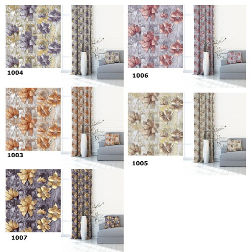 ZASŁONA KWIAT DIAMENT (5WZORÓW)  SZER.140cm