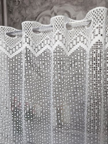 ZAZDROSTKA ŻAKARD ZĄBKI 50CM/70CM/90CM (cena za 0,50mb)