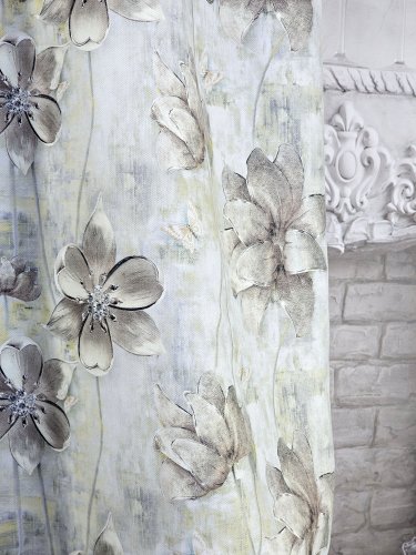 ZASŁONA KWIAT DIAMENT (5WZORÓW)  SZER.140cm