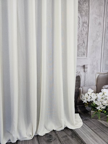 ZASŁONY 6KOLORÓW NATURALNA BOHO SIATKA ECRU DO 300CM