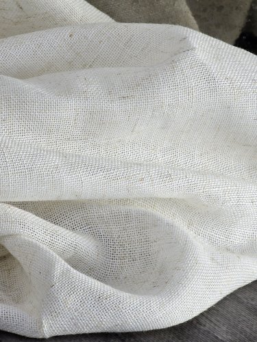 ZASŁONA Z DODATKIEM LNU NATURALNA MELANŻ BOHO  DO 300CM