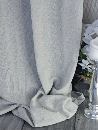 Zasłony 6kolorów naturalna boho siatka szary do 300cm