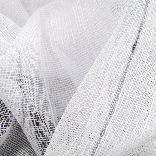 Firana natural nitka srebrna pion 300cm