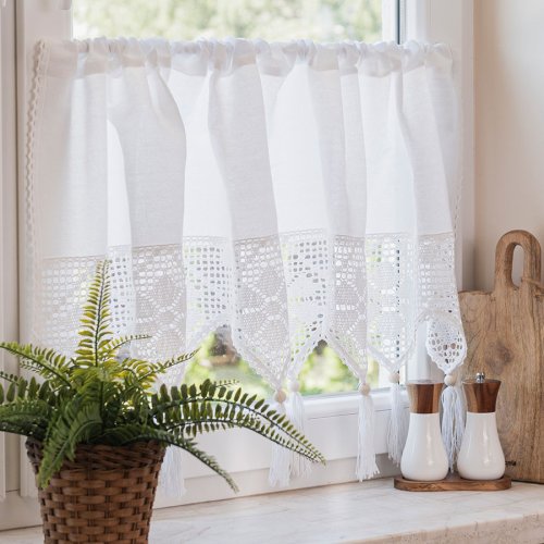 ZAZDROSTKA RACHELA KORONKA AŻUR  BIAŁA metraż (cena za 0,50mb)