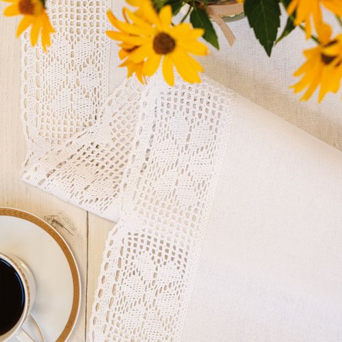 BIEŻNIK OBRUS RACHELA BIEL KORONKA 