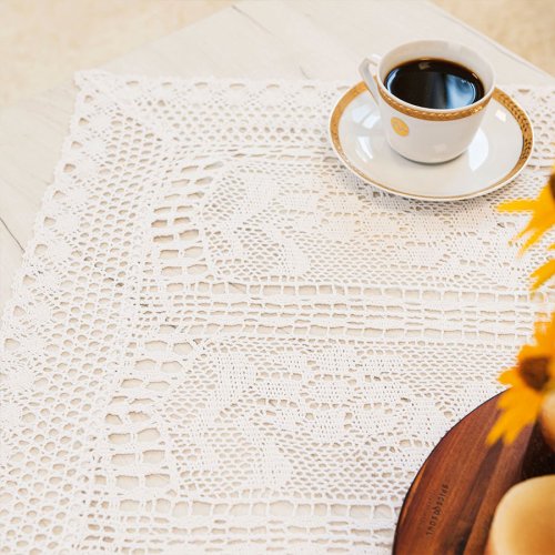 BIEŻNIK OBRUS INKA BIEL KORONKA 