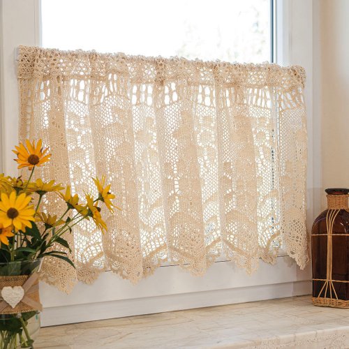 ZAZDROSTKA INKA KORONKA AŻUR  KREM 200cm