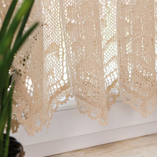 ZAZDROSTKA INKA KORONKA AŻUR  KREM 200cm