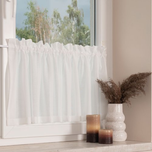 ZAZDROSTKA BIAŁA BATYST ELA 150/40cm