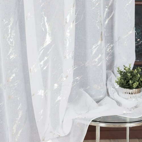 FIRANA ZE SREBRNYM NADRUKIEM DO 300CM