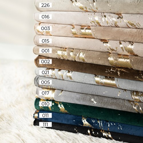 ZASŁONA MARMA NADRUK ZŁOTO NA BRĄZOWY DO 300CM