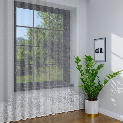 FIRANA ŻAKARD RÓŻA DO 250CM